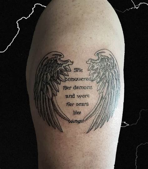 archangel wings tattoo